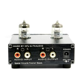 FX-AUDIO- TUBE-01J Vacuum Tube Preamplifier (Line Amplifier) NFJ Original Model (Silver)