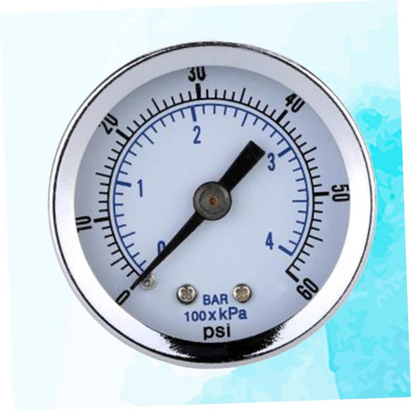 Mikinona Psi Pressure Gauge Dial Dual Scale Pressure Gauge for
