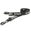 PCL Media ltd® Black Staff Lanyards With Safety Breakaway Clip
