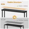 Gewudraw 78.7" Console Table Set of 2, Sofa Table with