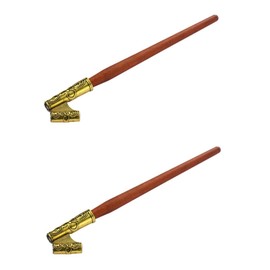 COHEALI 2pcs Oblique Calligraphy Pen Holder Comfortable Grip Retro Dip Pen Holder for Writing and Drawing for English Calligraphy Practice and Festive