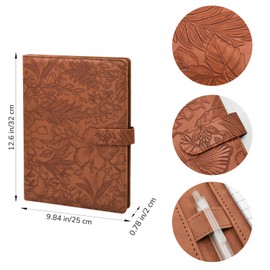 VANRA Leather Padfolio Portfolio Binder Writing Notepad Planner Organizer