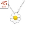 Daisy Flower Necklace and Pendant - Sterling Silver