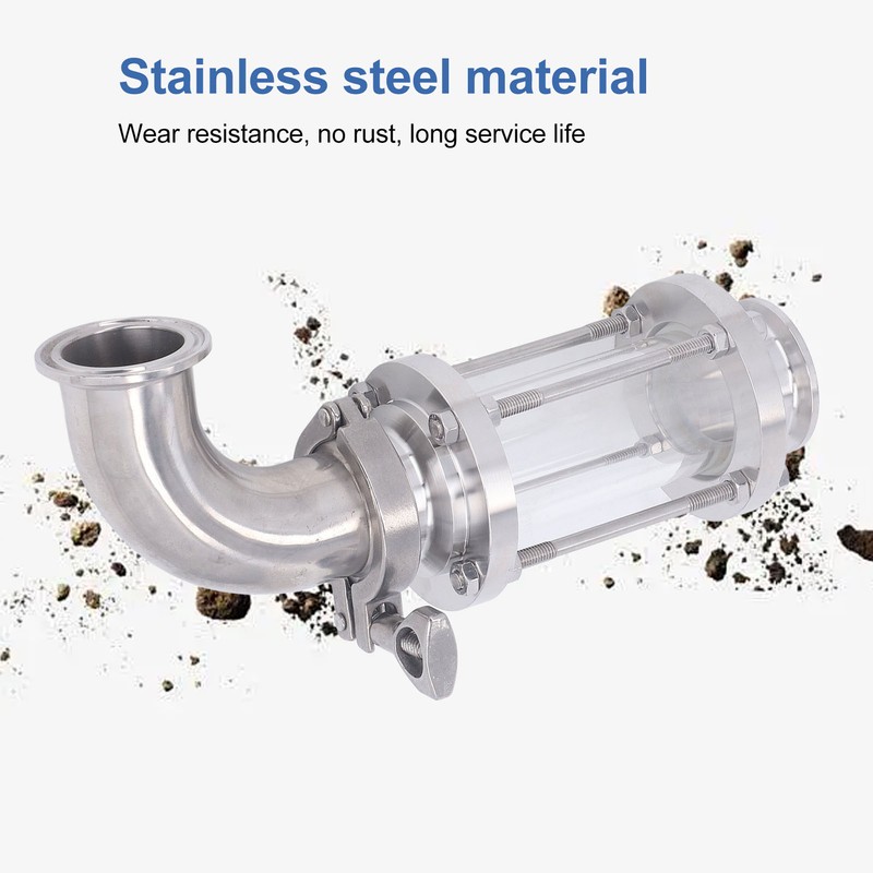 Sanitary Elbow Fitting 90° Stainless Steel Good Sealing Rustproof Pipe