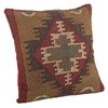 SARO LIFESTYLE 5173.M20S Collection Kilim Design Down Filled Throw Pillow,