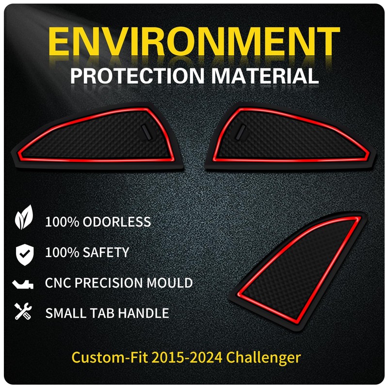 Asgohme Anti-Dust Upgraded Interior Pads Accessories, Compatible with Dodge Challenger