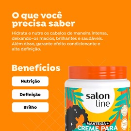 Salon Line - Linha Creme para Pentear - Definicao Nutritiva Manteiga 1 Kg - (Combing Cream - Nutritional Definition Butter Net 35.27 Oz)