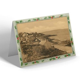 CHRISTMAS CARD - Vintage Isle of Man - Port-e-Vullen
