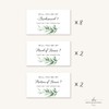 Set of 12 Greenery Bridesmaid Proposal Mini Champagne Bottle Labels,