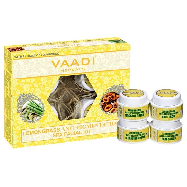 Lemongrass Anti-Pigment Bath Spa Facial Equipment Vaadi Herbals with Cedarwood Extract, 70 g All Natural Skin Type of Sulfate General Competition - for Men and Women