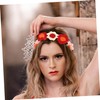 BESPORTBLE Women Crochet Headband with Artificial Flower Stylish Hair Accessory