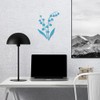 Decal Stickers Of Lily Of The Valley Silhouette 1 (Azure