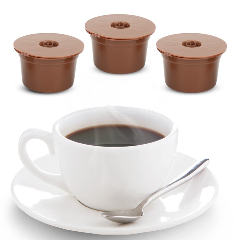 3Pcs Reusable Refillable Coffee Capsule Filter Cup for Caffitaly, Economical