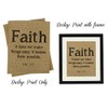Darling Souvenir Faith Religious Quotes Burlap Print Wall Decor Luke