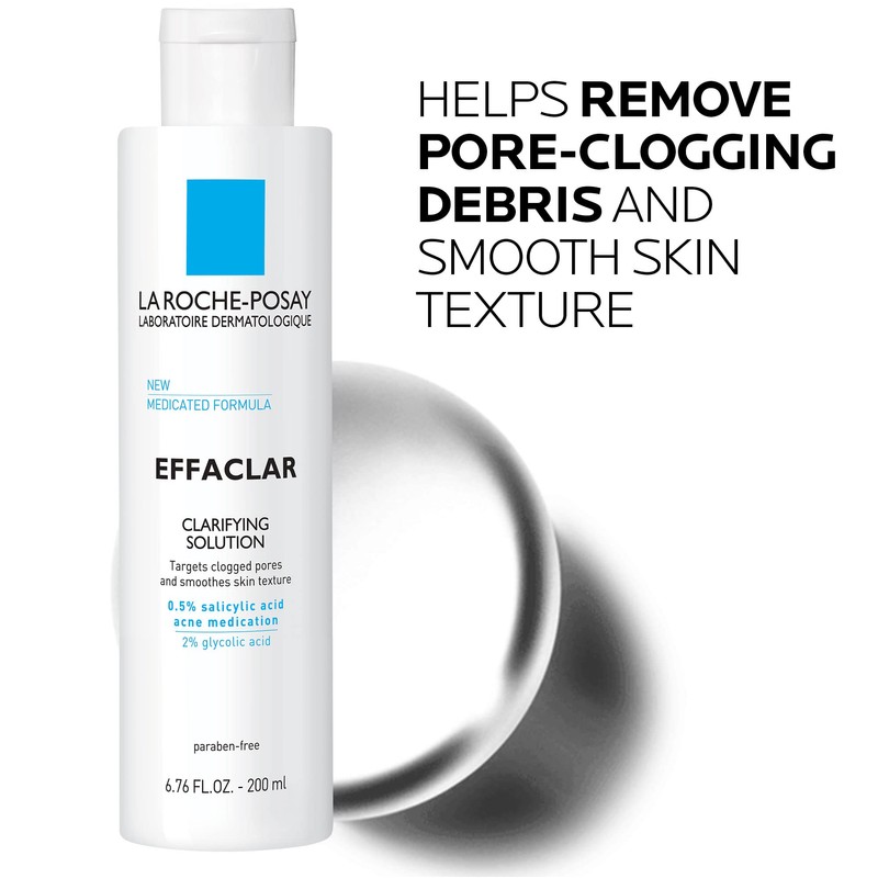 La Roche-Posay Effaclar Clarifying Solution Acne Toner with Salicylic Acid