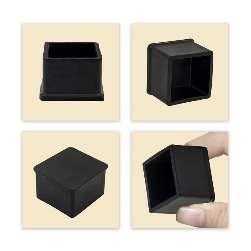 Flyshop, Chair Leg Caps Square Floor Protector Caps Heavy Duty