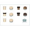 EVI Door Stops |Leather Brass Door Stopper - Screw Fastening