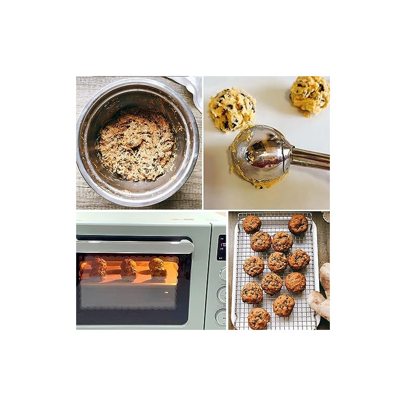 Cuchara de Galletas y Melón (2 Cucharaditas), Mini Cuchara de
