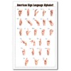 Zieglerworld American Sign Language ASL Alphabet & Numbers Laminated Double
