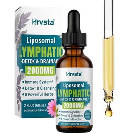 Liposomal Lymphatic Detox & Drainage Drops – 2000mg Herbal Blend with Elderberry & Echinacea | Supports Lymphatic Drainage, Immunity & Detox, 2 FL OZ