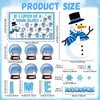 94pcs Winter Bulletin Board Decorations Set Let It Snow Snowmen
