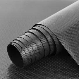 HooTown Shelf Liner Kitchen Cabinet Drawer Mats 11.8 Inch Wide x 32.8 Feet Long, Non Adhesive EVA Rubber Washable Waterproof Pantry Closet, Cupboard, Drawer Organizer Mat, Black