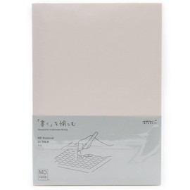 MD Midori Kariertes Notizbuch A5 - Premium Japanisches Layflat-Papier 176 Seiten