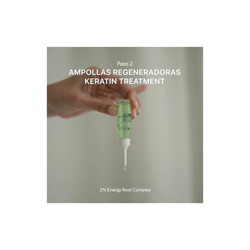 ARUAL Ampolletas Anticaída Para Cabello con Queratina Tratamiento Regenerador Fortalecedor