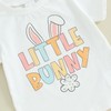 Baby Girl Easter Outfit Toddler T Shirt Bell Bottoms Set