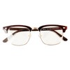 iB-iP Women's Retro Half Rim Classic Fashion Clear Lens Glasses,