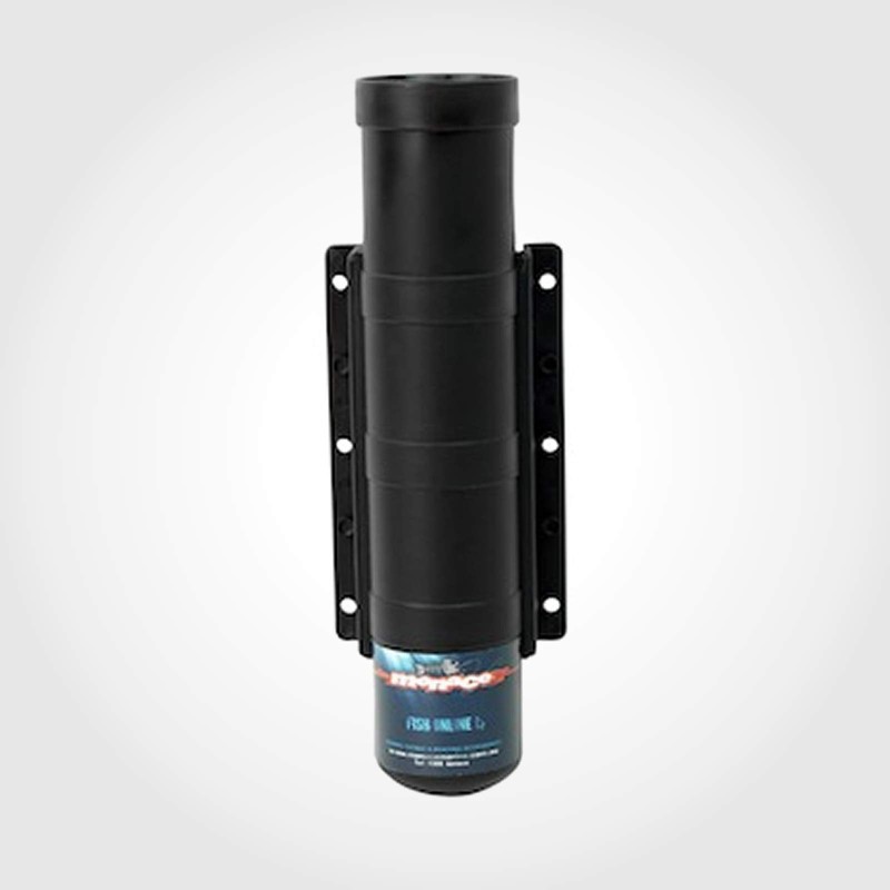 4 x Side Mount Boat Rod Holder - Straight Black