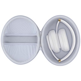 Lebakort Hard Carry Case Compatible with Beats Studio Pro Studio 3 Solo 4 Solo 3 Solo 2 Wireless Noise Cancelling Over-Ear Headphones (Off White Case)