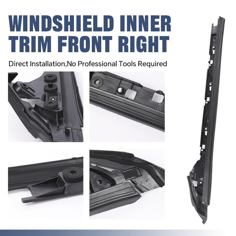 PIT66 Front Windshield Inner Trim Compatible with Ford Explorer 4