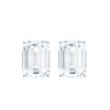 Emerald Cut Moissanite Solitaire Stud Earrings for Women, 6X8 MM,