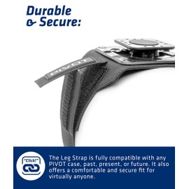 PIVOT - Leg Strap - Made for Professional Pilots - Adjustable, Durable, Ergonomic - Multi-Angle Display Mount for All PIVOT Cases - Aviation & Flight Gear - S/M & L/XL Straps Included