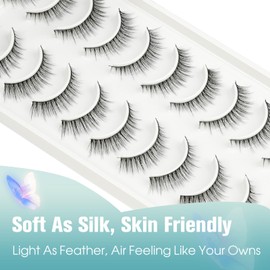 Obeyalash 3D-FR105 Natural Look 3D Eyelashes Natural False Lashes Strip Soft and Reusable Short Lashes Eyelash Extensions
