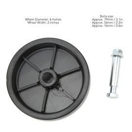 Rueda de Gato para Remolque de 6 Pulgadas - Ruedas de Remolque con Capacidad de Carga de 1200 LB, Rueda de Gato Fenólica Resistente a Impactos y Altas Temperaturas, para Carros y