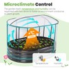 KING BIRD Raised Garden Bed with Cover Galvanized Oval Planter