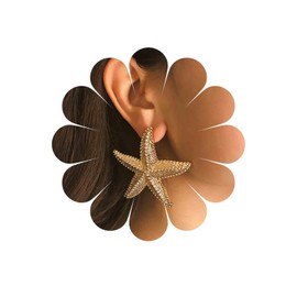 Xmsrn Vintage Seestern Ohrstecker Ohrringe Gehämmert Seestern Ohrringe Große Seestern Ohrringe Matt Stern Ohrstecker Für Frauen