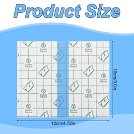 50 Stück Transparente Stretch Klebebandagen, Elastischer Kleber Wasserdichte Bandagen, Klare Kleber Skin Covers