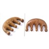 Vaguelly Green Sandalwood Massage Comb Anti-Static Wooden Hair Comb for