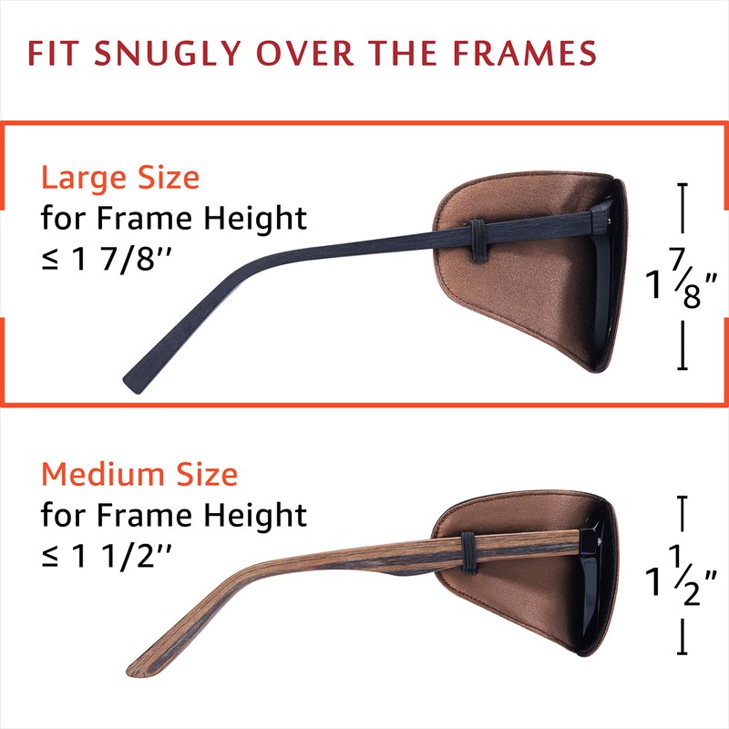 Astropic Large Silk Eye Patch for Adults Kids Glasses to