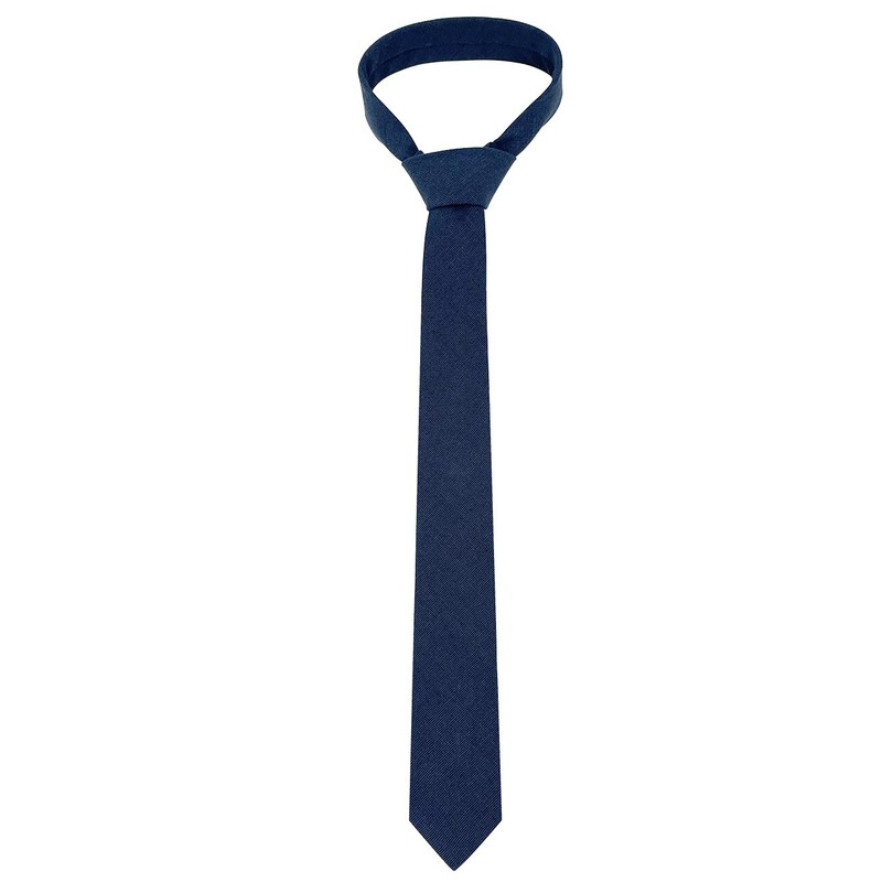 Kebocis Corbata de algodón para niños, Azul marino, 47"
