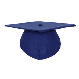 Erligo Unisex Matte Graduation Cap Only for High School and Bachelor 14 Colors (Royal Blue)