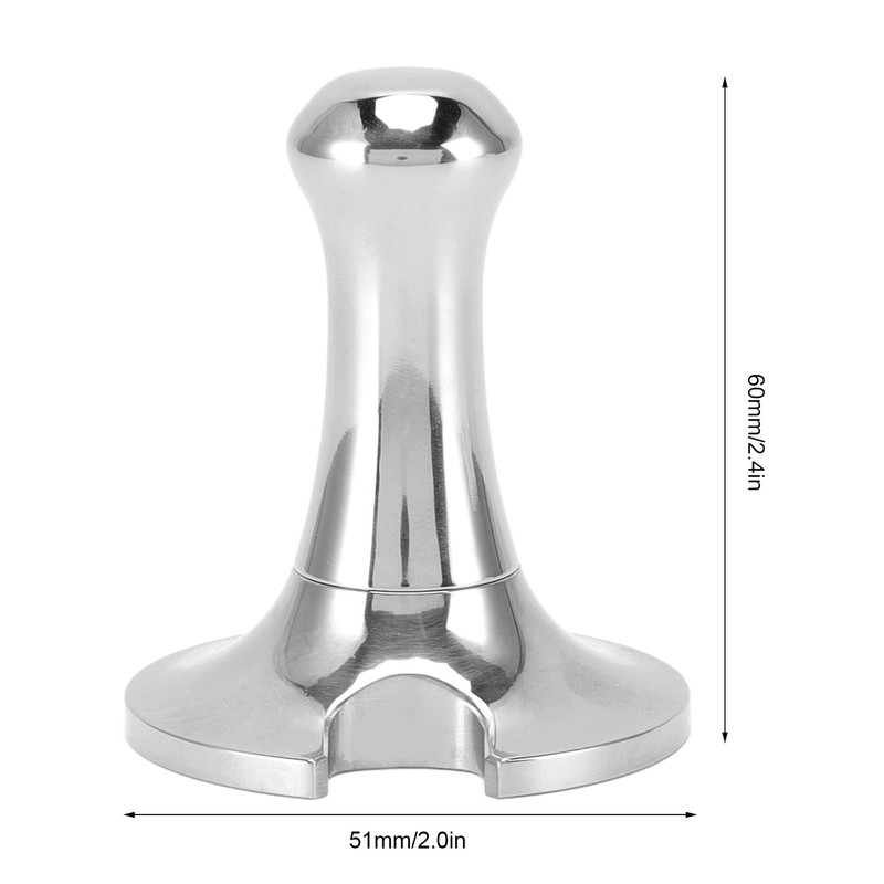 51mm Stainless Steel Coffee Tamper Ergonomic Easy to Clean Heavy