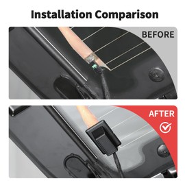 JWWY Tailgate Glass Rear Window Defroster Wire Guard Protection Cover Trim Fit for 2021 2022 2023 2024 Ford Bronco,Bronco Sport,Black 2PCS