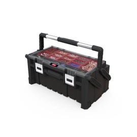 Keter 22" Heavy Duty Polypropylene Resin Cantilever Tool Box 11 Removable Storage Bin