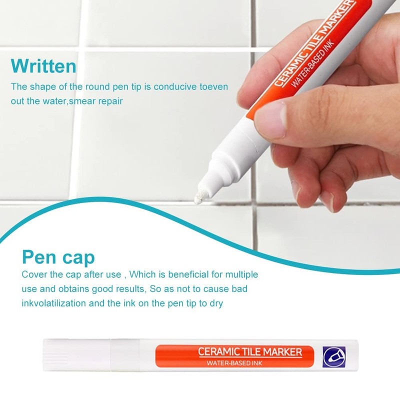 Tile Grout Pen, White Tile Pens, Tile Repair Pen, Tile