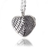 Angel Wing Heart Urn Keepsake Pendant Locket Necklace 925 Sterling