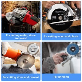 76mm Cutting Disc, 5PCS Angle Grinder Discs, Cutting Discs for 10mm Bore Grinder, Angle Grinder Discs for Cutting Metal, Stone, Wood, Plastic, Grinding